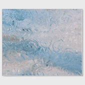 Blue Ocean Water Summer Geschenkpapier (Flach)