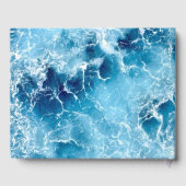 Blue Ocean Water Wedding Gästebuch (Rückseite)