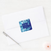 Blue Ocean Water Wedding Square Sticker (Umschlag)
