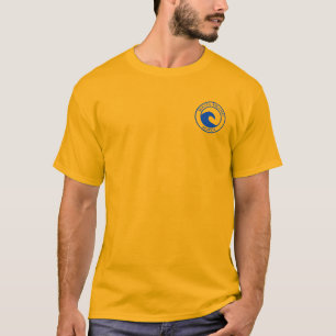 Blue Ocean Wave Circle Design Jekyll Island T-Shirt