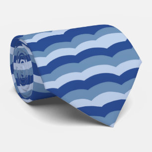 Blue Ocean Wave Nautical Theme Krawatte