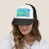 Blue Ocean Wave Surf Trucker Hat Truckerkappe (Beispiel)