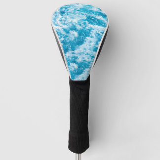 Blue Ocean Wave Texture Golf Headcover
