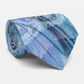 Blue ocean wave textures krawatte (Gerollt)