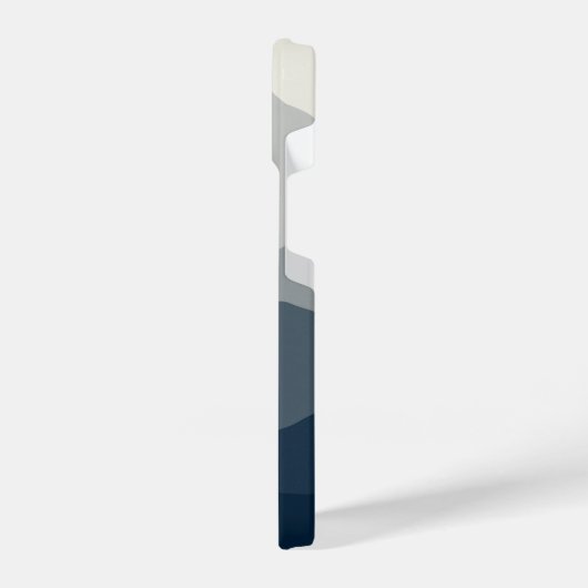 "Blue Ocean Wave & White Sky Minimalist Phone Case iPhone Hülle (Linke Seite)