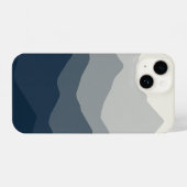 "Blue Ocean Wave & White Sky Minimalist Phone Case iPhone Hülle (Rückseite (Horizontal))