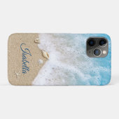 Blue Ocean Waves & Beach Sand Case-Mate iPhone Hülle (Rückseite (Horizontal))