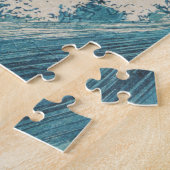 Blue Ocean Waves Japanisches Holzschnitt Puzzle (Seite)