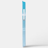 Blue Ocean Waves Mit Monogramm Case-Mate iPhone Ca Hülle (Rückseite / Links)