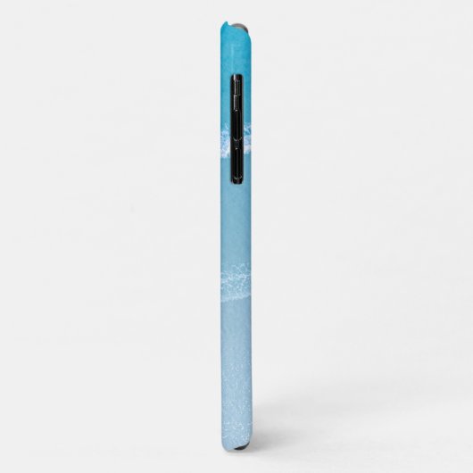 Blue Ocean Waves Mit Monogramm Case-Mate iPhone Ca Hülle (Hinten/Links)
