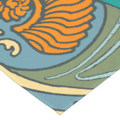 Blue Ocean Waves Nautilus Seashell Muster Nouveau Kurzer Tischläufer (Ecke)