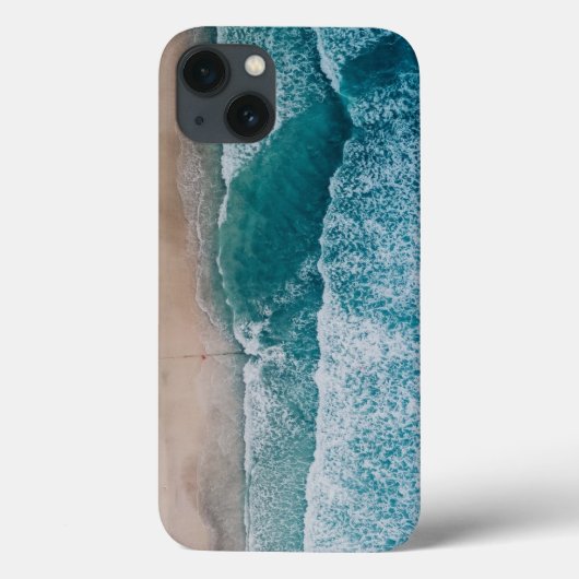 Blue Ocean Waves Sandstrand Case-Mate iPhone Hülle (Rückseite)