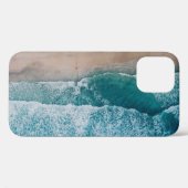Blue Ocean Waves Sandstrand Case-Mate iPhone Hülle (Rückseite (Horizontal))