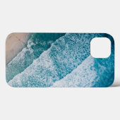 Blue Ocean Waves Sandstrand Case-Mate iPhone Hülle (Rückseite (Horizontal))