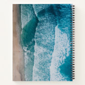 Blue Ocean Waves Sandstrand Notizblock (Rückseite)