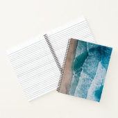 Blue Ocean Waves Sandstrand Notizblock (Innenseite)