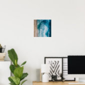 Blue Ocean Waves Sandstrand Poster (Heimbüro)