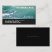 Blue Ocean Waves Visitenkarte (Vorne/Hinten)