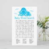 Blue Octopus Baby Shooter Word Search Game (Stehend Vorderseite)