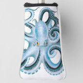 Blue Octopus Ink & Marker Golf Headcover (Rotieren 90)