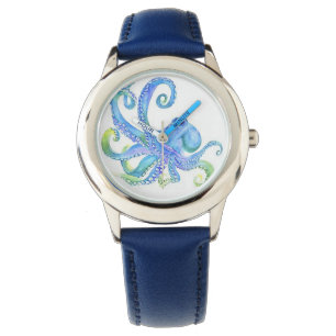 "Blue Octopus" Kinderuhr Armbanduhr