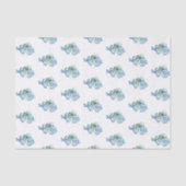 Blue Octopus Pattern Beach Seidenpapier (Vorderseite)