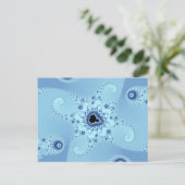Blue Octopus Postcard Postkarte (Stehend Vorderseite)