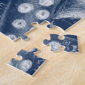 Blue Octopus Vintag Map Chic Puzzle (Seite)