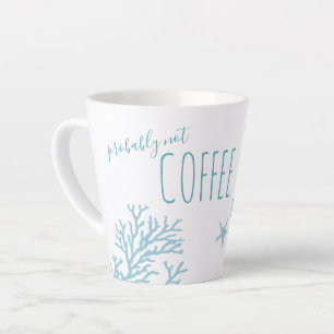 Blue Octopus Wasserfarben Art Milchtasse