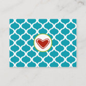 Blue Ogee Wedding Registrierungskarte Begleitkarte (Rückseite)