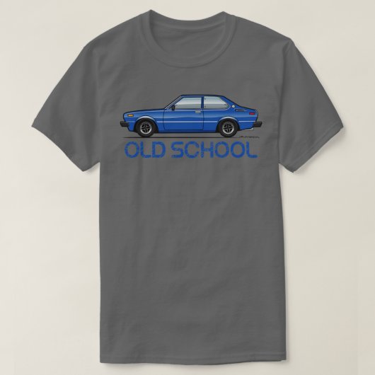 Blue Old School T-Shirt (Design vorne)