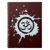 Blue Om Bio Planet Notebook Journals Notizblock (Vorderseite)