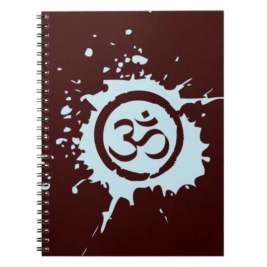 Blue Om Bio Planet Notebook Journals Notizblock (Vorderseite)