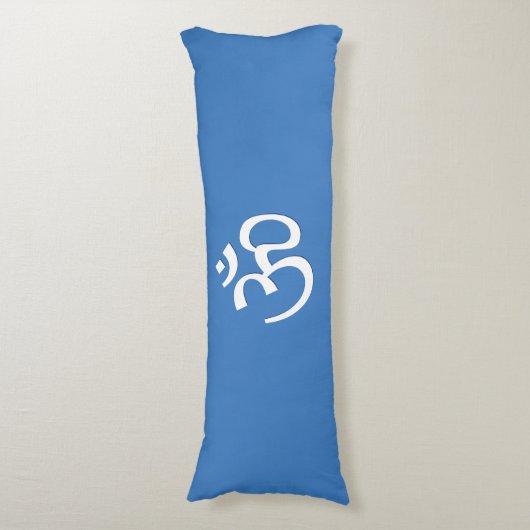 Blue Om Pillow Seitenschläferkissen (Vorderseite Vertikal)