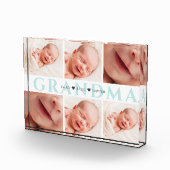 Blue Oma Mother Day Foto Block (Rechts)