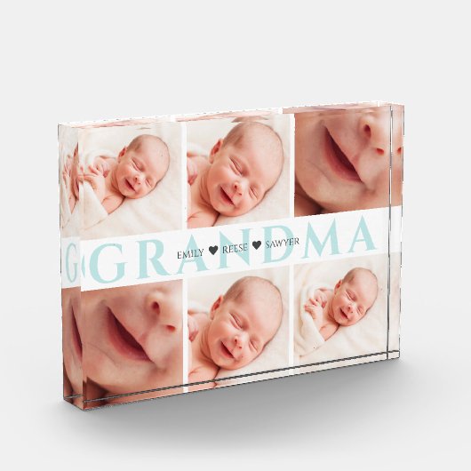 Blue Oma Mother Day Foto Block (Links)