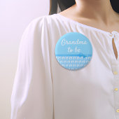 Blue Oma zu Footprints Baby Showknopf Button