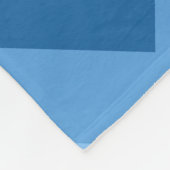 Blue Ombre Chevrons Monogram Fleece Blanket (Ecke)