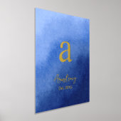 Blue Ombre Familienname Jahr etabliert Real Foliendrucke (Ablage )