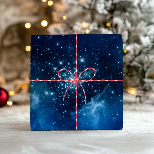 Blue Ombre Funkelnd Stars Celestial Mix Geschenkpapier Set