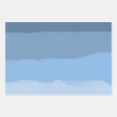 Blue Ombre Geschenkpapier Set (Vorderseite)
