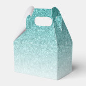 Blue Ombre Glitzer Custom Birthday Fevor Geschenkschachtel (Rückseite)
