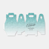 Blue Ombre Glitzer Custom Birthday Fevor Geschenkschachtel (Ungefaltet)