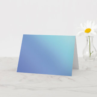 Blue Ombre Gradient Pastel Blur Abstract Design Karte