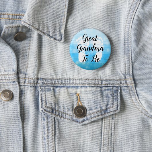 Blue Ombre Great Oma, um Baby Dusche Geschenk Bu Button (Beispiel)