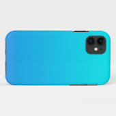 Blue Ombre Hintergrund Case-Mate iPhone Hülle (Rückseite (Horizontal))