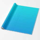 Blue Ombre Hintergrund Geschenkpapier (Ungerollt)