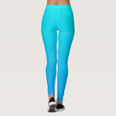 Blue Ombre Hintergrund Leggings (Rückseite)