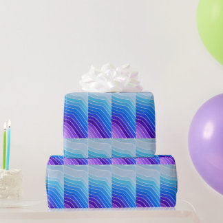 Blue Ombre Lackfarbencreme Geschenkpapier