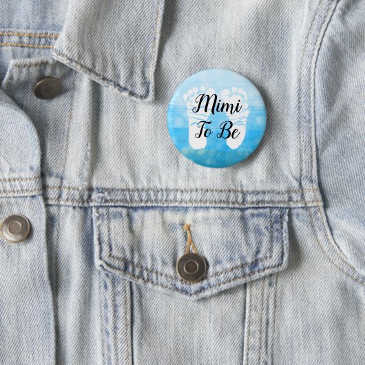 Blue Ombre Mimi zu Baby Dusche Geschenk Button (Beispiel)